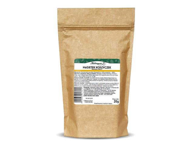 Nagietek Koszyczek Herbatka ziołowa interakcje ulotka zioła do zaparzania - 20 g