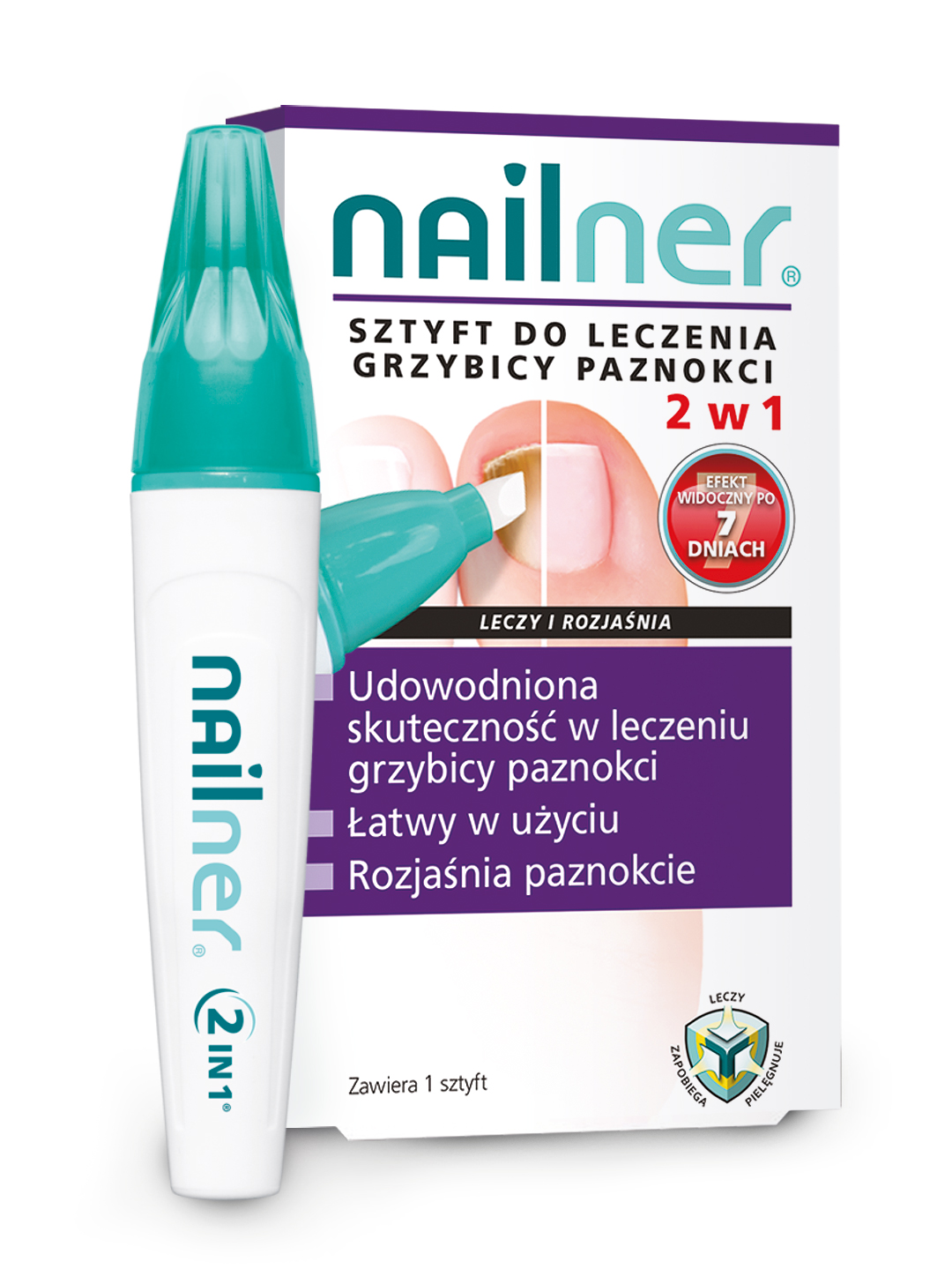 Nailner Sztyft 2w1 interakcje ulotka sztyft  4 ml