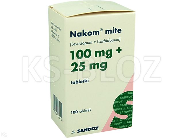 Nakom Mite interakcje ulotka tabletki 100mg+25mg 