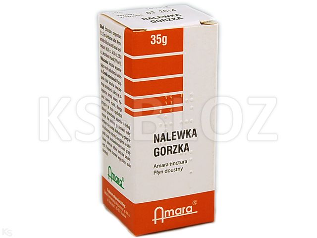 Nalewka Gorzka interakcje ulotka płyn doustny 500 mg 35 g