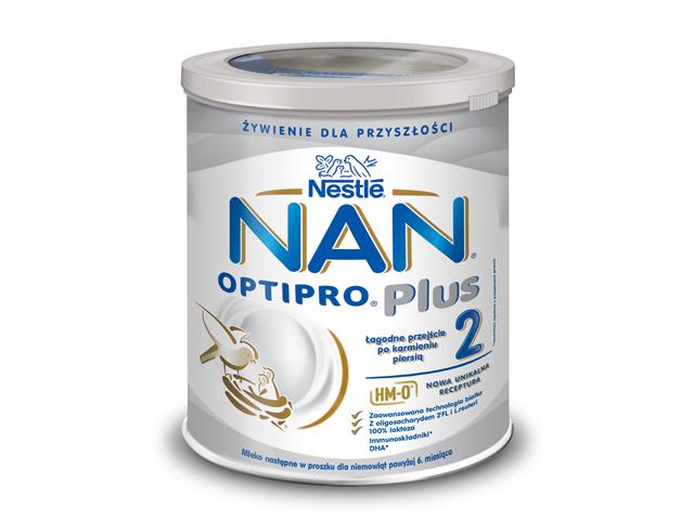 NAN Optipro Plus 2 Mleko powyżej 6 miesięcy interakcje ulotka proszek  800 g