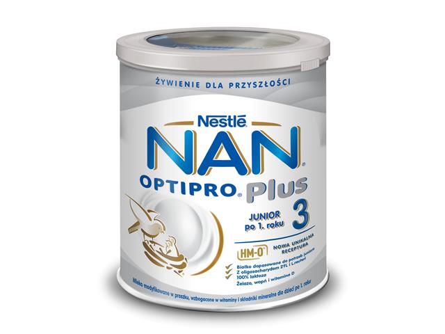 NAN Optipro Plus 3 Mleko powyżej 1 roku interakcje ulotka proszek  800 g