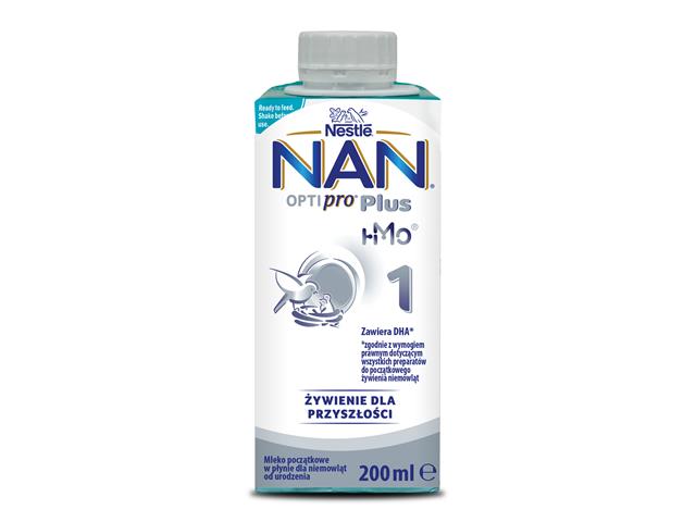 NAN OPTIPRO PLUS HMO 1 interakcje ulotka płyn  200 ml