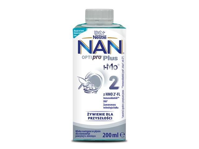 NAN OPTIPRO PLUS HMO 2 interakcje ulotka płyn  200 ml