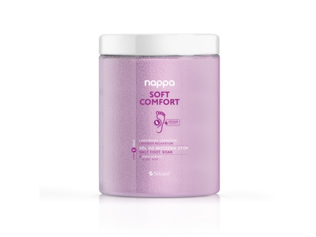 NAPPA SOFT COMFORT Sól do moczenia stóp lawendowe odprężenie interakcje ulotka sól do kąpieli - 1,25 kg