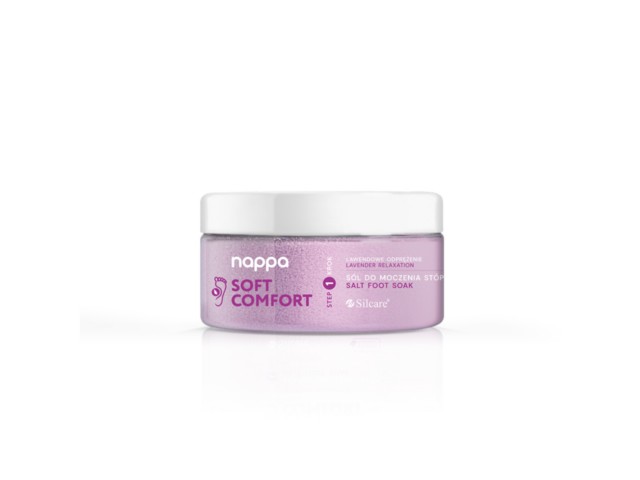 NAPPA SOFT COMFORT Sól do moczenia stóp lawendowe odprężenie interakcje ulotka sól do kąpieli - 400 g