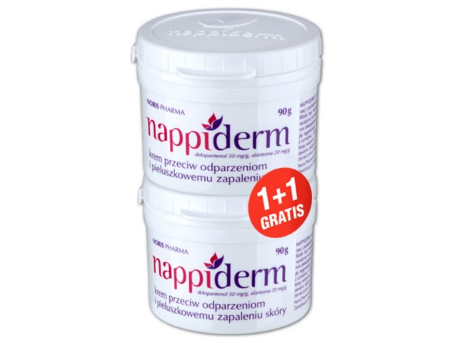 NAPPIDERM Krem przeciw odparzeniom + drugi gratis interakcje ulotka   2 op. po 90 g