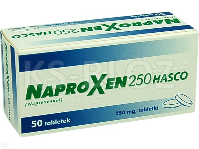 Naproxen 250 Hasco interakcje ulotka tabletki 250 mg 50 tabl. | 5 blist.po 10 szt.