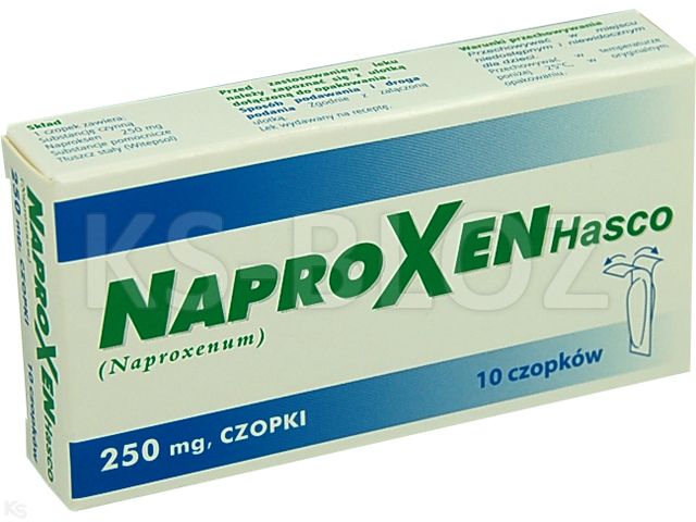 Naproxen Hasco interakcje ulotka czopki doodbytnicze 250 mg 10 czop.