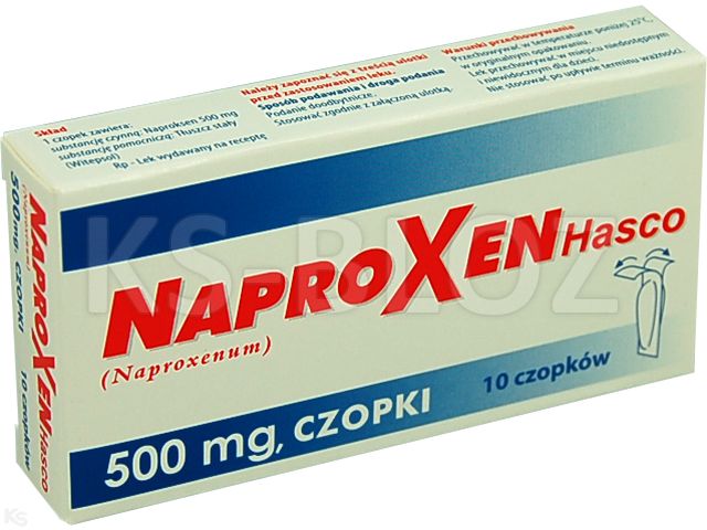 Naproxen Hasco interakcje ulotka czopki doodbytnicze 500 mg 10 czop.
