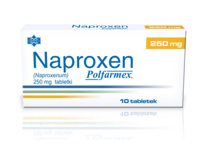 Naproxen Polfarmex interakcje ulotka tabletki 250 mg 10 tabl.