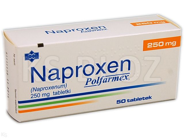 Naproxen Polfarmex interakcje ulotka tabletki 250 mg 50 tabl. | 5 blist.po 10 szt.