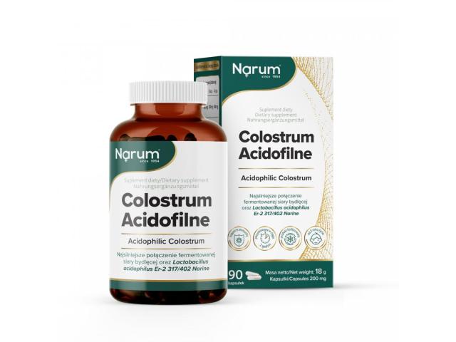 Narum Colostrum Acidofilne interakcje ulotka kapsułki - 90 kaps.