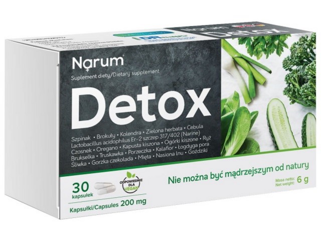 Narum Detox interakcje ulotka kapsułki  30 kaps.