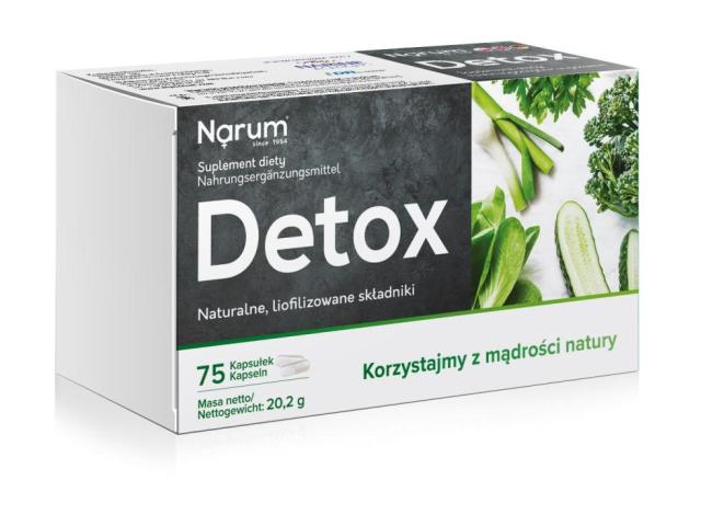 Narum Detox interakcje ulotka kapsułki  75 kaps.