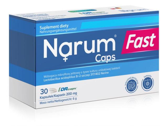 Narum Fast Caps interakcje ulotka kapsułki  30 kaps.