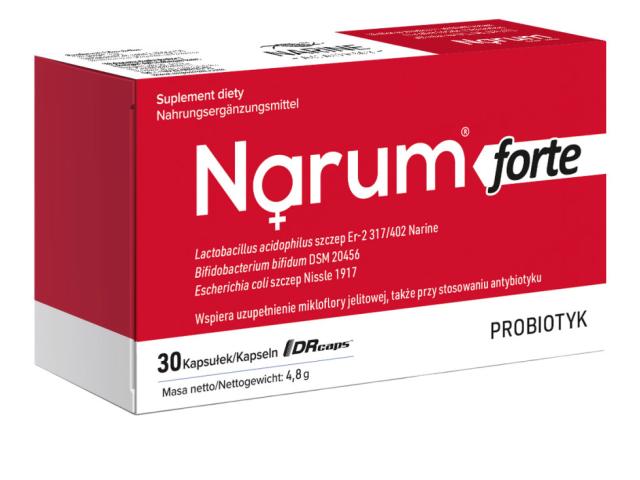 Narum Forte interakcje ulotka kapsułki  30 kaps.