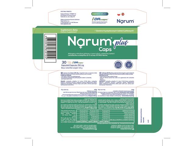 Narum Plus Kapsułki interakcje ulotka kapsułki dojelitowe  30 kaps.