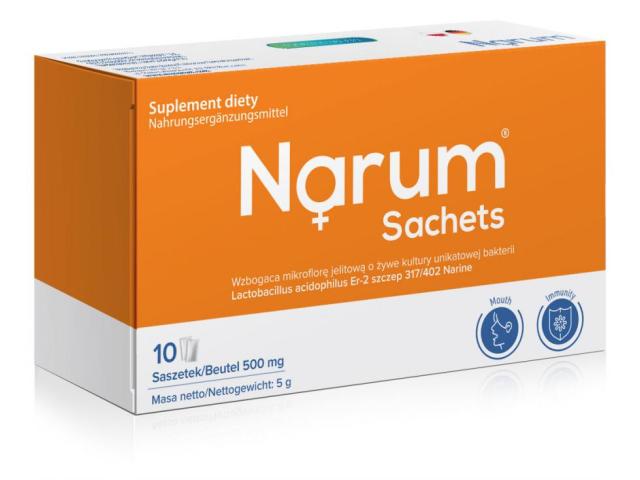 Narum Sachets interakcje ulotka saszetka - 10 sasz.