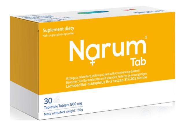 Narum Tab interakcje ulotka tabletki  30 tabl.