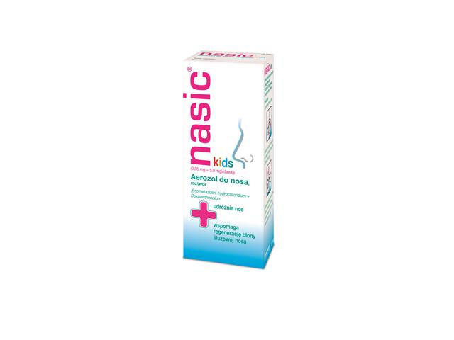 Nasic Kids interakcje ulotka aerozol do nosa (50mcg+5mg)/daw. 10 ml | butelka