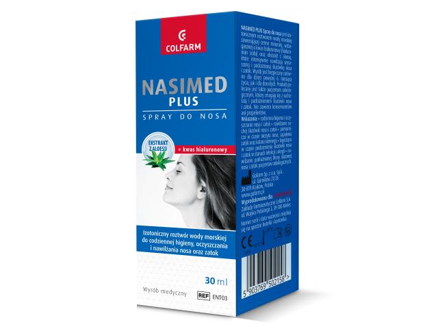 Nasimed Plus interakcje ulotka spray do nosa  30 ml