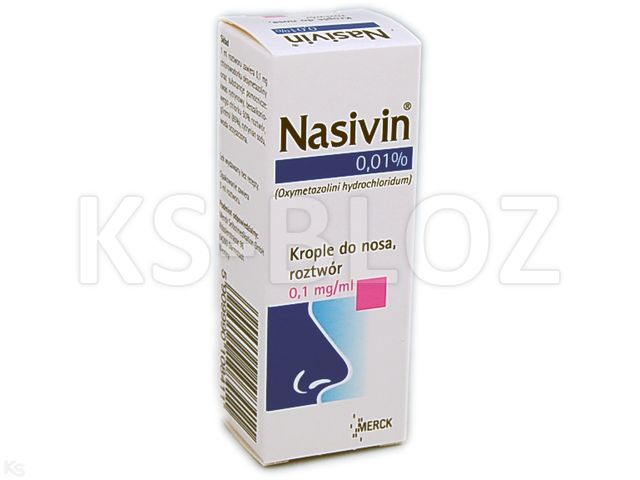 Nasivin 0,01% interakcje ulotka krople do nosa 100 mcg/ml 5 ml