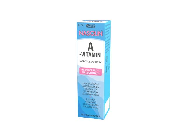 Nasolin A-Vitamin Aerozol do nosa interakcje ulotka aerozol do nosa - 10 ml