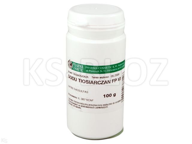 Natrium thiosulfas (Rec.) interakcje ulotka substancja - 100 g