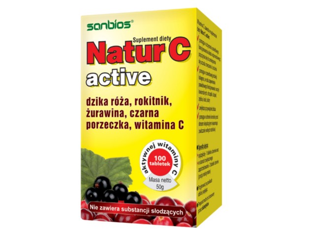 Natur C Active interakcje ulotka tabletki 500 mg 100 tabl.