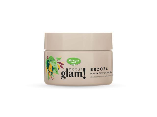 Natur Glam! Brzoza Maska wzmacniająca do włosów normalnych i przetłuszczających się interakcje ulotka maska do włosów - 300 ml