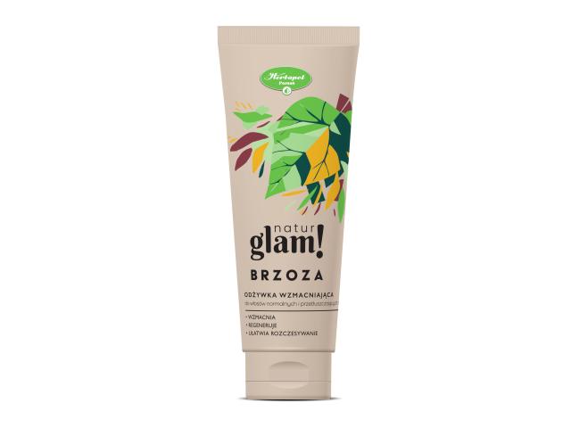 Natur Glam! Brzoza Odżywka wzmacniająca do włosów normalnych i przetłuszczających się interakcje ulotka odżywka - 250 ml