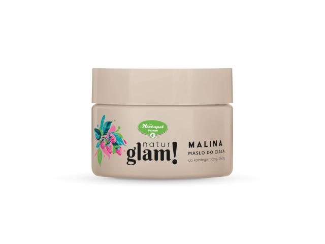 Natur Glam! Malina Masło do ciała nawilża, odżywia regeneruje do każdego rodzaju skóry interakcje ulotka masło - 300 ml
