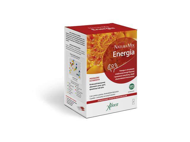 Natura Mix Advanced Energia interakcje ulotka saszetka  20 sasz. po 2.5 g