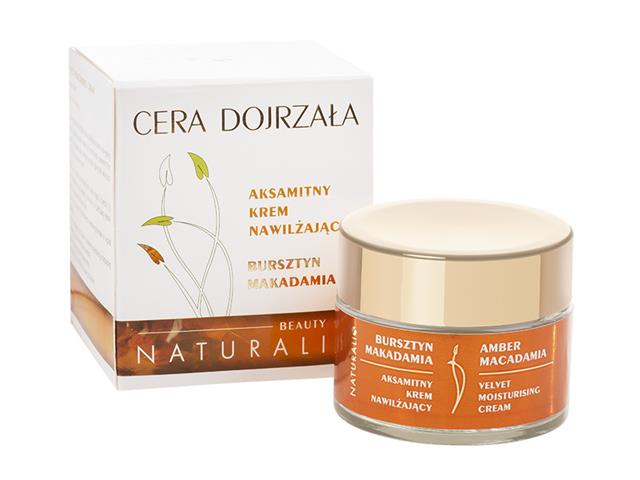 Naturalis Krem aksamitny nawilżający cera dojrzała bursztyn makadamia interakcje ulotka krem - 50 ml