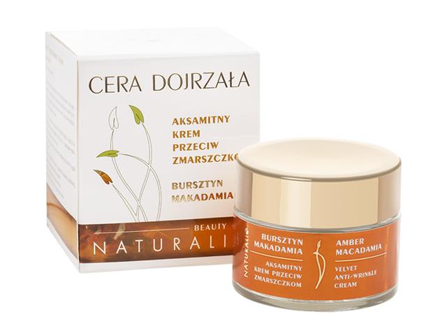 Naturalis Krem przeciw zmarszczkom aksamitny cera dojrzała bursztyn makadamia interakcje ulotka krem - 50 ml
