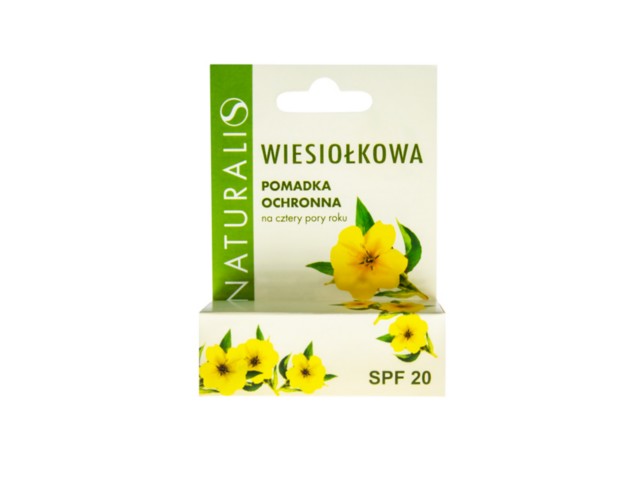 Naturalis Wiesiołkowa Pomadka ochronna SPF 20 interakcje ulotka pomadka do ust  3,6 g