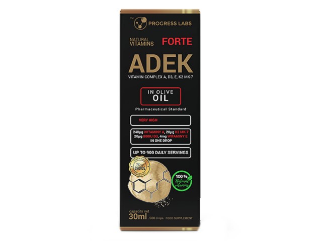 Naturalne Witaminy ADEK Forte interakcje ulotka krople - 30 ml
