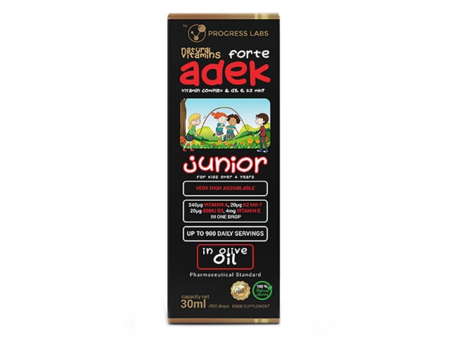 Naturalne Witaminy ADEK Junior Forte interakcje ulotka krople  30 ml