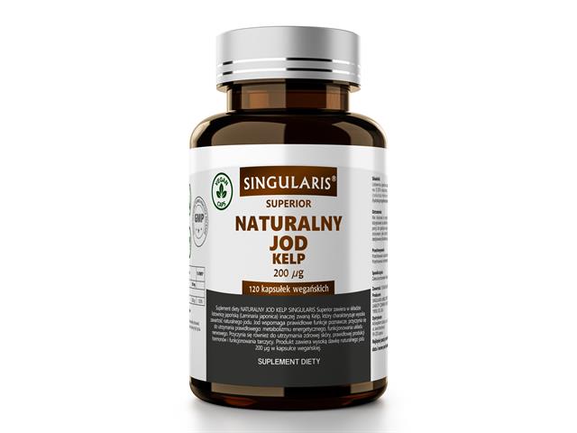 Naturalny Jod KELP 200mcg SINGULARIS Superior interakcje ulotka kapsułki  120 kaps.