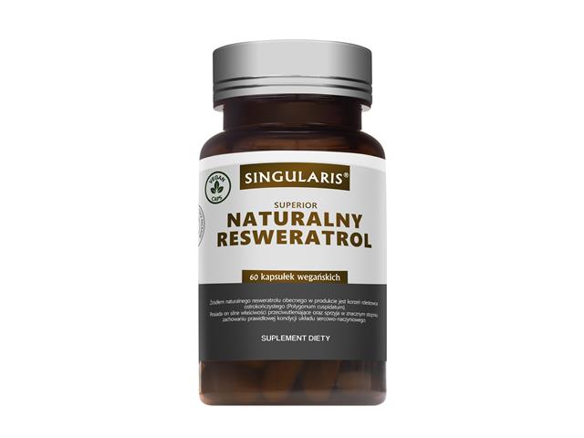 NATURALNY RESWERATROL SINGULARIS Superior interakcje ulotka kapsułki  60 kaps.