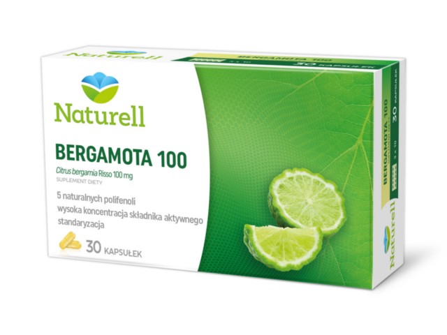 Naturell Bergamota 100 interakcje ulotka kapsułki  30 kaps.