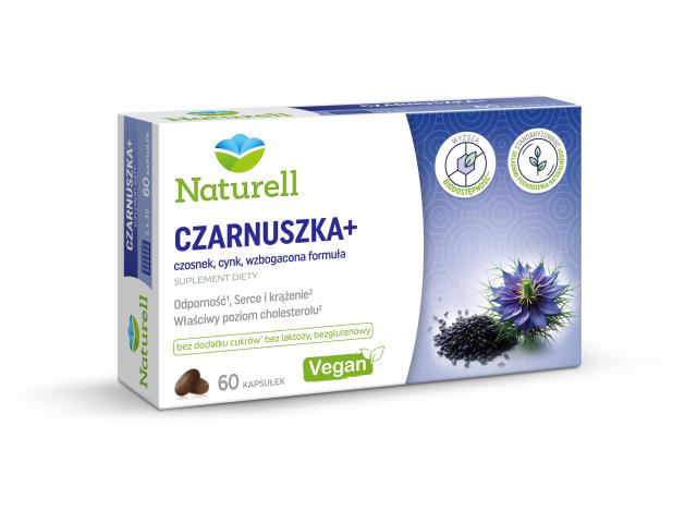 Naturell Czarnuszka+ interakcje ulotka kapsułki - 60 kaps.