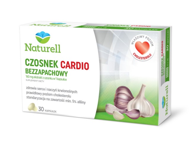 NATURELL Czosnek Cardio Bezzapachowy interakcje ulotka kapsułki - 30 kaps.