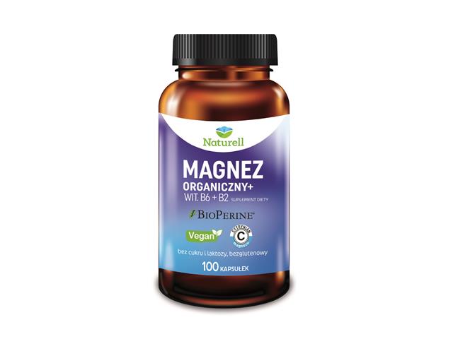 Naturell Magnez Organiczny + interakcje ulotka kapsułki  100 kaps.