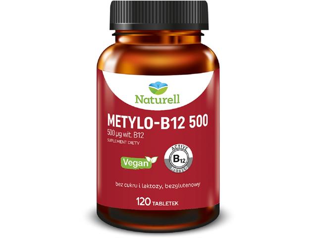 Naturell Metylo-B12 500 interakcje ulotka tabletki  120 tabl.