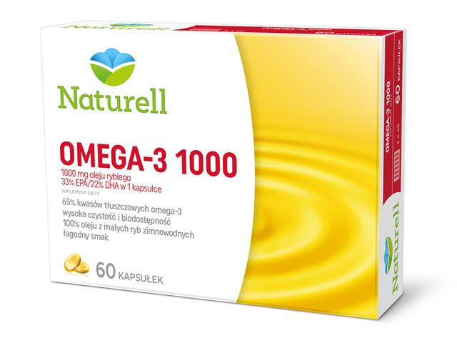 Naturell Omega 3 1000 interakcje ulotka kapsułki  60 kaps.