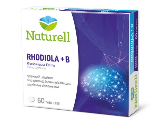 Naturell Rhodiola + B interakcje ulotka tabletki  60 tabl.