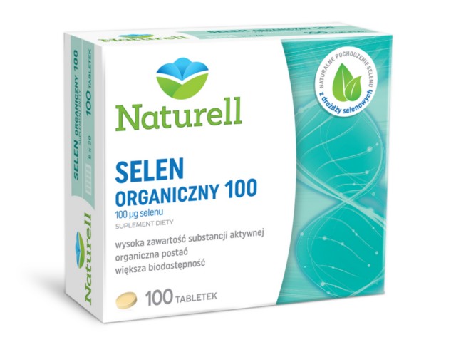 Naturell Selen Organiczny 100 interakcje ulotka tabletki  100 tabl.