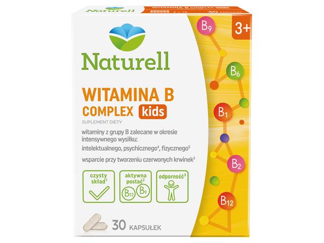 Naturell Witamina B Complex Kids interakcje ulotka kapsułki  30 kaps.